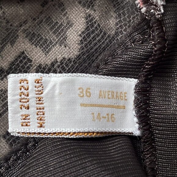 Pantone Mocha Brown VTG 60s Slip Dress Floral Lace Women’s 10 Sleeveless Fairy - Picture 10 of 10